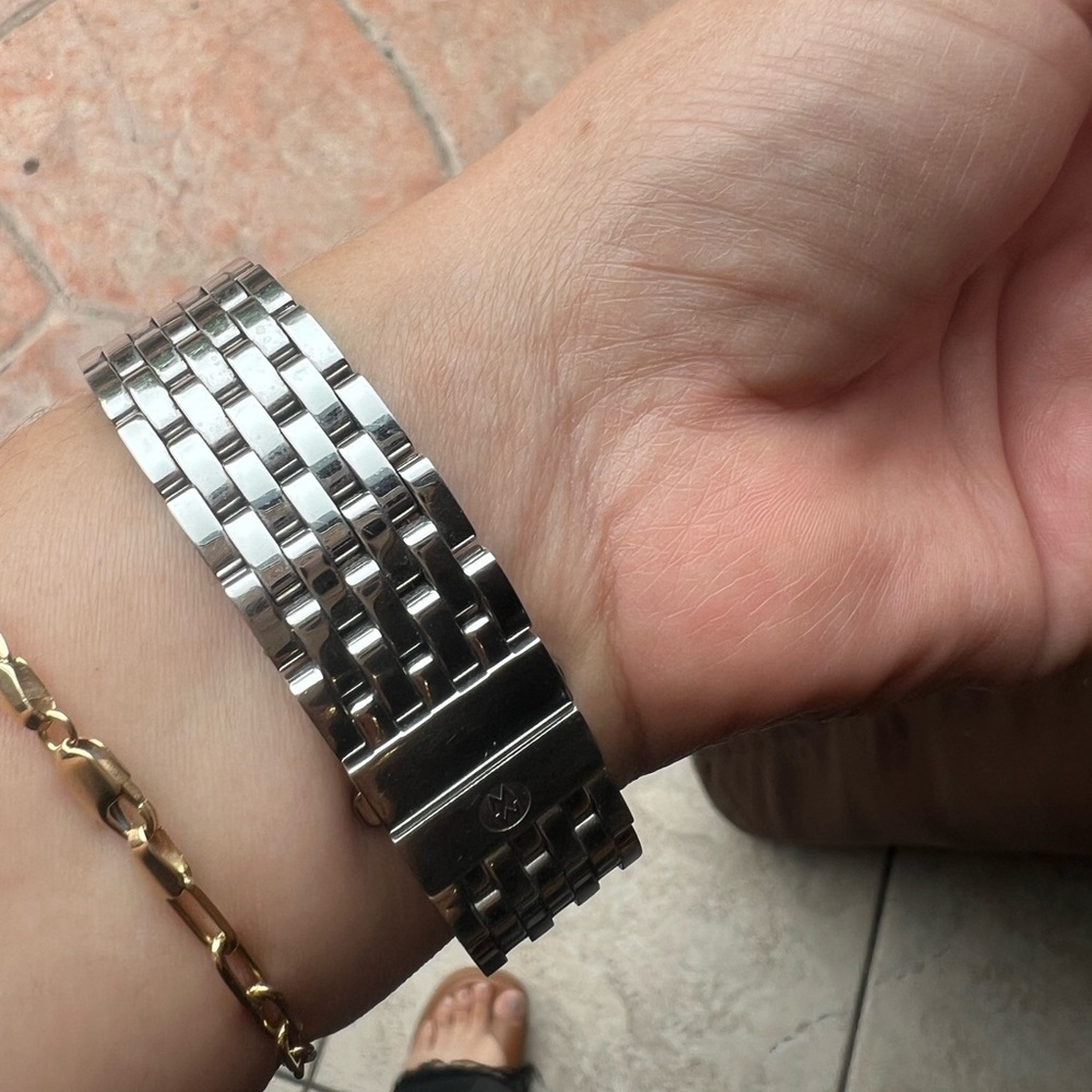 Michele Silver Deco Chronograph Watch - Picture 6 of 9